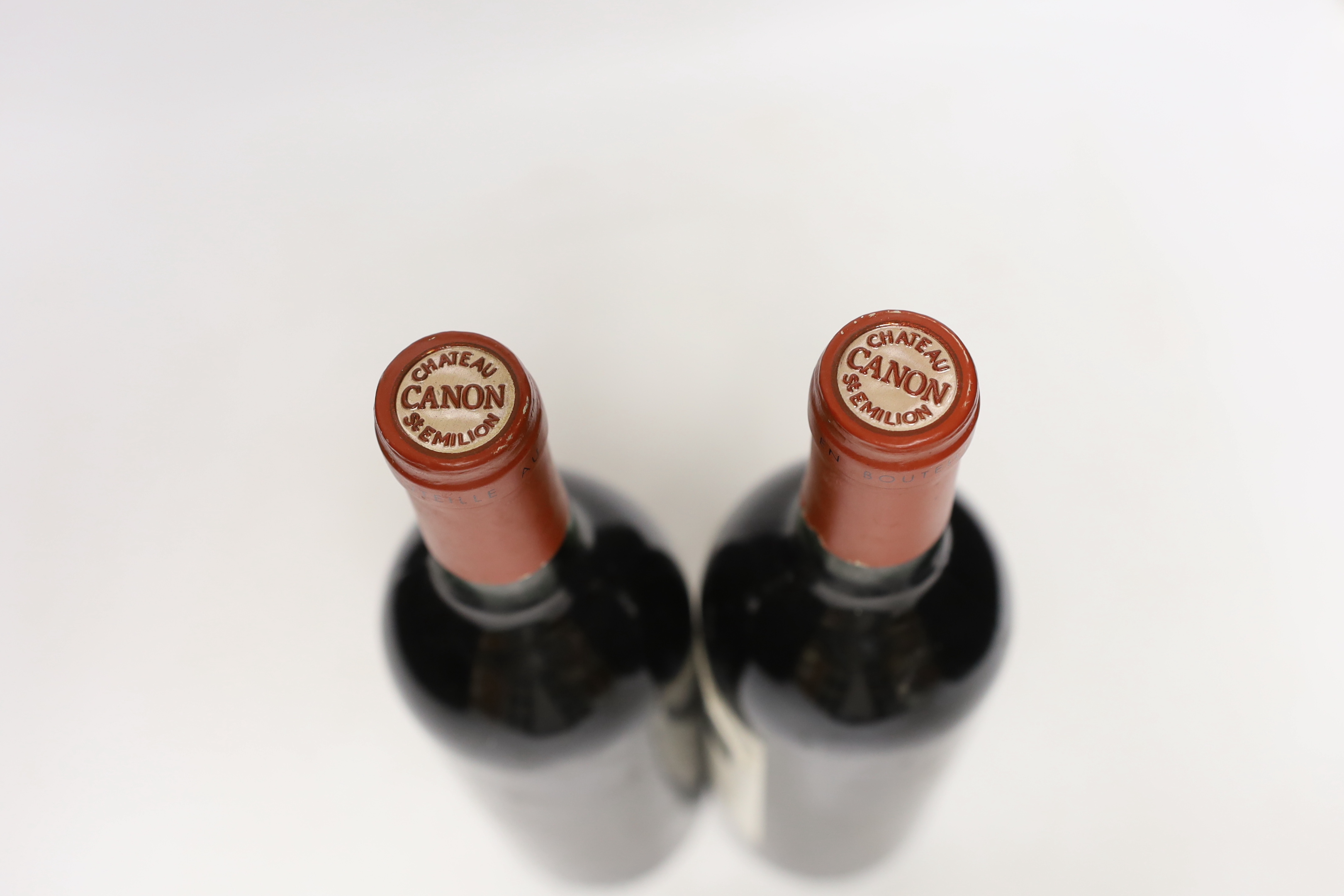 Two bottles of Chateau Canon, Saint- Emilion Grande Cru, 1990